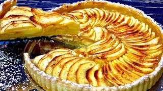 Tarte moelleuse au pomme طارط  بالتفاح ساهلة ماهلة غادي تحضريها في البيت في وقت قياسي