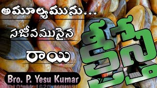 Living Stone || సజీవమైన రాయి - Telugu Christian message by Bro. P Yesu Kumar