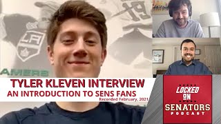 Tyler Kleven Talks Developing At North Dakota And Being Drafted By The Senators (Recorded Feb. '21)