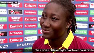 West Indies’ Stafanie Taylor Post Match Press Conference - WI W vs SL W - WWC 2017