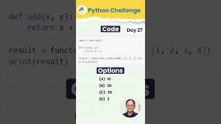 How To Use "reduce()" In Python Tutorial (Functools) |Python Challenge Day 27