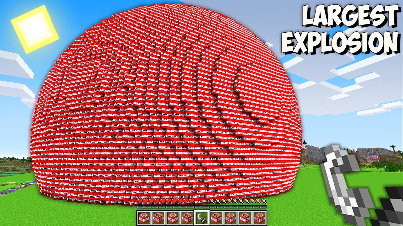This Is The Largest Tnt Explosion In Minecraft I Found The Biggest Tnt