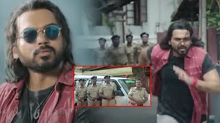 Karthi And Police Chasing Funny Comedy Scene || Telugu Movie Scenes || Sathyaraj || Cinema Theatre