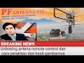 unboxing dan pemasangan antena remote