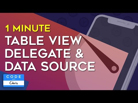 What is a tableView delegate?