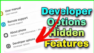 Developer options full tutorial and hidden features