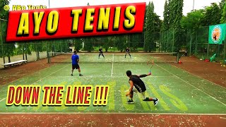 Serangan Lurus ke Arah Lawan dalam Bermain Tenis Lapangan (TENIS REGULER)