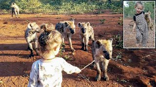 Shocking Footage of a Toddler Surrounded With Wild Hyenas, What Happens Next Will Shock You