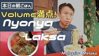 【 本日の朝ごはん】2023年5月28日OpenのNyonya Laksa 【マレーシア・マラッカ】