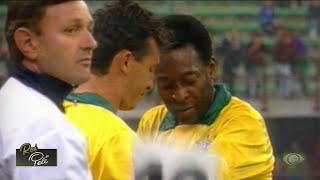 Jogo dos 50 anos de Pelé: veja lances e o gol do Neto