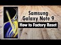 Samsung Galaxy Note 9 How to Reset Back to Factory Settings