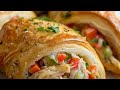 croissant with chicken and vegetables