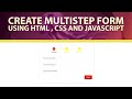 Multi Step Form Javascript [Part #1]