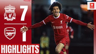 Reds score SEVEN in FA Youth Cup win! Liverpool 7-1 Arsenal | Highlights