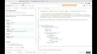 Leetcode 680. Valid Palindrome II - two-pointer method