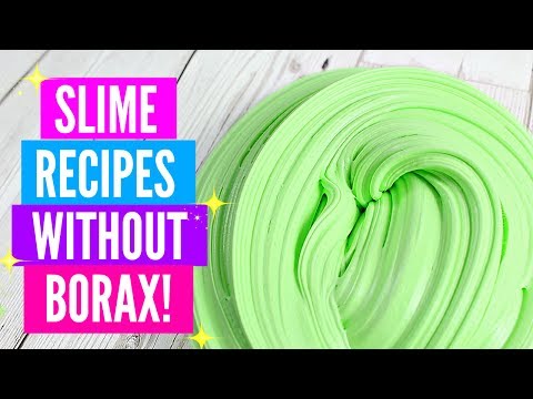 how to make slime without glue borax and activator