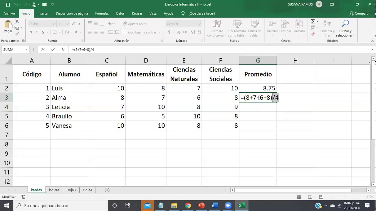 Ejemplo De Boleta De Calificaciones En Excel Ejemplo Sencillo Images