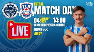 04.01.2025 Riga Futsal Club vs.TFK Salaspils 14:00 I LIVE!