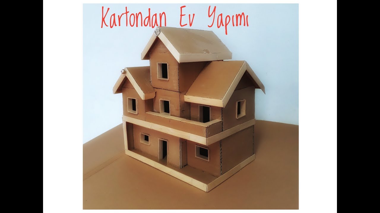 Kağıt Maket Ev Yapımı Model Kalıp Indir | Ev Tipi Fotograf