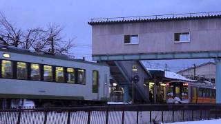 米坂線　羽前小松駅  イルミネーション  2011.12.20