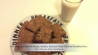 Nutty Oatmeal Breakfast Bars (FACS 168 Video 1/3)