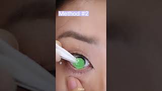 #HOWTO put in contact lenses? | Tutorial for contacts beginner💡 Two method to choose