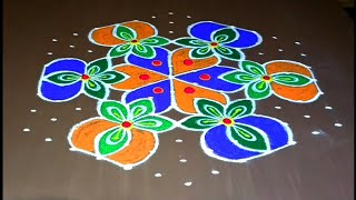 13*7 beautiful friday kolam 🌹 traditional rangoli 🌹 festival rangoli 🌹@jeevanarangoli505