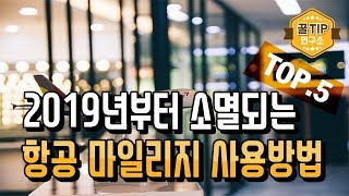 2019년부터 소멸되는 대한, 아시아나 항공 마일리지 스마트하게  쓰는 법 5가지!