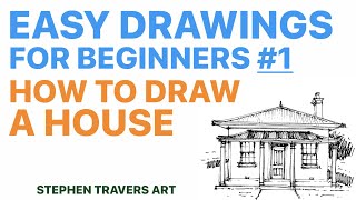 How to Draw A Simple Building - Real Time Demo and Voice Over