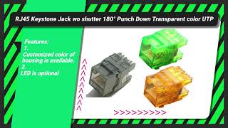 RJ45 Keystone Modular Jack and Faceplate Netwoek