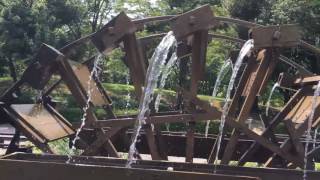 日本一の五連揚水水車　Waterwheel(Five series)