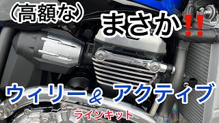 【ZRX1200ダエグ】ウィリー&アクティブ　トップエンドオイルラインキットつけてみた！オイルやばいか⁉️