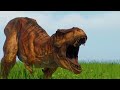 spinosaurus vs t rex jurassic world rebirth jurassic world evolution 2