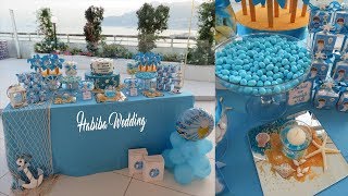 ALLESTIMENTO PRIMA COMUNIONE TEMA MARE - sweet table sea themed