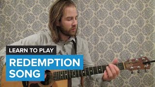 How to play "Redemption Song" by Bob Marley (Guitar Chords & Lesson)