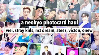 a neokyo photocard haul | wei, skz, nct dream, ateez, victon, onew