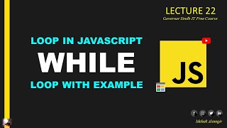 while loop in javascript 2024 I while loop in javascript urdu
