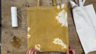 How to Create a Cloud Effect on a Tote Bag with Natural Dyes | DIY Tutorial by studioEVIG