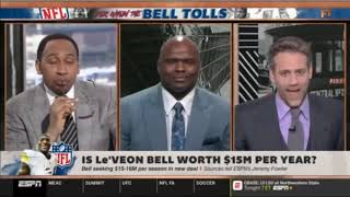 FIRST TAKE on ESPN   Is Le'Veon bell worth $15M per year