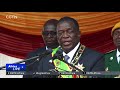 President Mnangagwa praises soldiers for keeping the peace