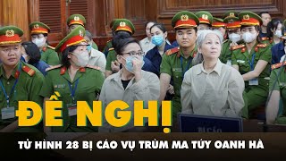 Vụ trùm ma túy Oanh Hà: Đề nghị tử hình 28 bị cáo trong đường dây vận chuyển, mua bán 626kg ma túy