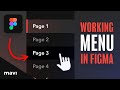 Design a Functional SIDEBAR MENU in Figma (With Hover States)