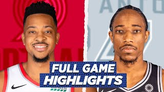 TRAIL BLAZERS vs SPURS FULL GAME HIGHLIGHTS | 2021 NBA SEASON