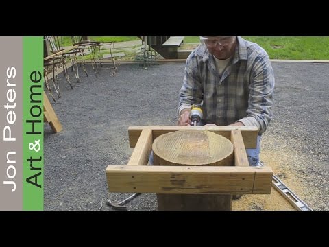 How to make a level cut with a Chainsaw - creating outdoor workspace How to make a level cut with a Chainsaw - creating outdoor workspace