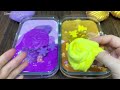 PURPLE vs GOLD I Mixing random into Glossy Slime I Relax with videos💕