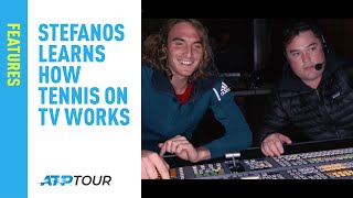 Join Tsitsipas On Visit To TV Broadcast Compound At Indian Wells 2019