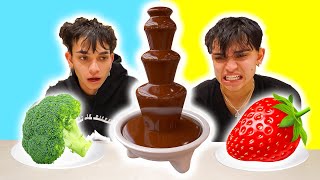 CHOCOLATE FONDUE CHALLENGE!