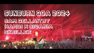 Sunburn 2024 Crowd Goes Wild  | Skrillex, Sam Gellaitry \u0026 Hamdi x Sicaria Take Over Goa