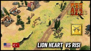 Lion Heart's Merc Army!!! [AOE3] | Lion Heart (Rank 51) Vs Risi (Rank 42) | ESOC Winter Champs