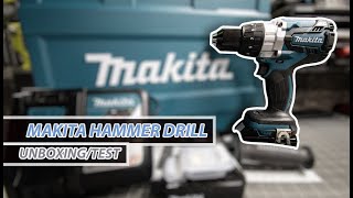 Makita Hammer Drilll kit Unboxing/Test